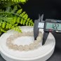 Rare Sunstone Moonstone Intergrowth Beaded Bracelet 12mm Icy Blue Light
