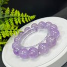 Amethyst Beaded Bracelet 16.5mm Flake Ice Rainbow Translucent Lavender Purple
