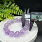 Amethyst Beaded Bracelet 16.5mm Flake Ice Rainbow Translucent Lavender Purple