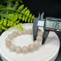 Rare Sunstone Moonstone Intergrowth Beaded Bracelet 13.5mm Icy Blue Light