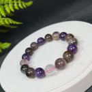 Auralite 23 Crystal Beaded Bracelet 12mm Icy Translucent Round Beads Handmade Auralite 23 Crystal Beaded Bracelet 12mm Icy Translucent Round Beads Handmade