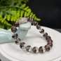 Brazilian Red Phantom Quartz Beaded Bracelet 10.5mm Icy Transparent Cornucopia Ghost Crystal