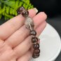 Brazilian Red Phantom Quartz Beaded Bracelet 10.5mm Icy Transparent Cornucopia Ghost Crystal