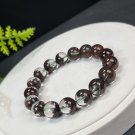 Brazilian Red Phantom Quartz Beaded Bracelet 12mm Icy Transparent Cornucopia Ghost Crystal Brazilian Red Phantom Quartz Beaded Bracelet 12mm Icy Transparent Cornucopia Ghost Crystal