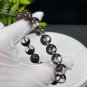 Brazilian Red Phantom Quartz Beaded Bracelet 12mm Icy Transparent Cornucopia Ghost Crystal