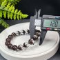 Brazilian Red Phantom Quartz Beaded Bracelet 12mm Icy Transparent Cornucopia Ghost Crystal