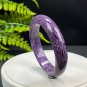 Purple Charoite Bangle 64MM Sparkling Porcelain Luster Crystallization