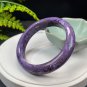Purple Charoite Bangle 64MM Sparkling Porcelain Luster Crystallization