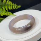 Fossilized Coral Bangle 52MM Icy Porcelain Luster Jadeification Multicolored Celestial Eye