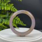 Fossilized Coral Bangle 52MM Icy Porcelain Luster Jadeification Multicolored Celestial Eye