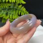 Fossilized Coral Bangle 52MM Icy Porcelain Luster Jadeification Multicolored Celestial Eye