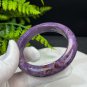 Purple Charoite Bangle 56MM Sparkling Porcelain Luster Crystallization Geode