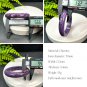 Purple Charoite Bangle 56MM Sparkling Porcelain Luster Crystallization Geode