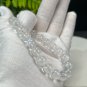 Blue Moonstone Beaded Bracelet 9.5mm Icy Transparent Blue Light