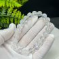 Blue Moonstone Beaded Bracelet 9.5mm Icy Transparent Blue Light