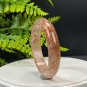 Black Gold Super Seven Quartz Bangle 57MM Flake Ice Sparkling Translucent Hair Crystal