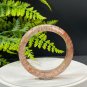 Black Gold Super Seven Quartz Bangle 57MM Flake Ice Sparkling Translucent Hair Crystal