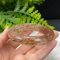 Black Gold Super Seven Quartz Bangle 57MM Flake Ice Sparkling Translucent Hair Crystal