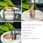 Black Gold Super Seven Quartz Bangle 57MM Flake Ice Sparkling Translucent Hair Crystal