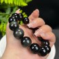 Natural Rainbow Obsidian Beaded Bracelet 16mm Genuine Round Beads