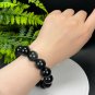 Natural Rainbow Obsidian Beaded Bracelet 16mm Genuine Round Beads
