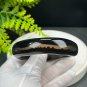 Rare Black Landscape Agate Bangle 59MM High Icy Translucent Cornucopia Twisted Style Abstract Mirage