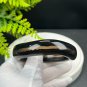 Rare Black Landscape Agate Bangle 59MM High Icy Translucent Cornucopia Twisted Style Abstract Mirage