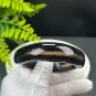 Rare Black Landscape Agate Bangle 59MM High Icy Translucent Cornucopia Twisted Style Abstract Mirage