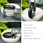Rare Black Landscape Agate Bangle 59MM High Icy Translucent Cornucopia Twisted Style Abstract Mirage