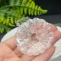 White Crystal Pendant Necklace High Icy Transparent Clean Hand Carved Two Nine Tailed Fox