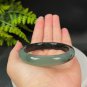 Serpentine Jade Bangle 58MM Ink Painting Style Mildness Gradient Dark Green