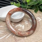 South African Red Jasper Bangle 56+MM Gradient Red White Starry Sky Pattern