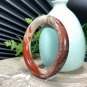 South African Red Jasper Bangle 56+MM Gradient Red White Starry Sky Pattern