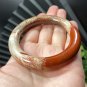 South African Red Jasper Bangle 56+MM Gradient Red White Starry Sky Pattern