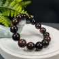 Mexican Golden Silk Red Obsidian Beaded Bracelet 14mm Crystallization Multi-layer Celestial Eyes