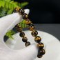 Yellow Tiger's Eye Beaded Bracelet 10mm Jadeification Lightning Pattern