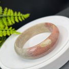 Fossilized Coral Bangle 57MM Gradient Pink Skeleton Phoenix Tail