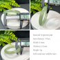 Serpentine Jade Bangle 57MM Icy Lake Green Floating Snowflake