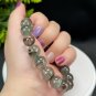 Brazilian Phantom Quartz Beaded Bracelet 11.5mm Icy Transparent Multi-layer Red Green Ghost Crystal