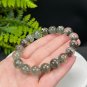 Brazilian Phantom Quartz Beaded Bracelet 11.5mm Icy Transparent Multi-layer Red Green Ghost Crystal