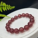Strawberry Crystal Beaded Bracelet 12mm Icy Translucent Sparkly Pigeon Blood Red Strawberry Crystal Beaded Bracelet 12mm Icy Translucent Sparkly Pigeon Blood Red