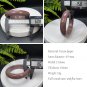 Reddish Brown Ocean Jasper Bangle 60+MM Old Mine Porcelain Luster Oil Painting Style
