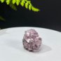 Raw Purple Lepidolite Ring Adjustable Freeform Flake Ice Crystallization Silver S925 Handmade