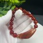 Madagascar Red Agate Beaded Bracelet 10.3mm Icy Translucent Clean Multi-layer Celestial Eyes