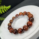 South African Pietersite Beaded Bracelet 13.5mm Porcelain Luster Crystallization Oil Painting Style