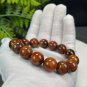 South African Pietersite Beaded Bracelet 13.5mm Porcelain Luster Crystallization Oil Painting Style