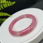 Cherry Blossom Rhodonite Bangle 59+MM Icy Translucent Crystallization