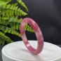Cherry Blossom Rhodonite Bangle 59+MM Icy Translucent Crystallization