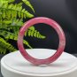 Cherry Blossom Rhodonite Bangle 59+MM Icy Translucent Crystallization