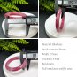 Cherry Blossom Rhodonite Bangle 59+MM Icy Translucent Crystallization